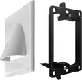 BestMounts - 1 Pack In Wall Cable Management 1-Gang Screw Less Low Voltage by BestMounts
