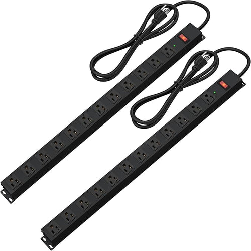 12 Outlet Long Power Strip Surge Protector by CFMASTER
