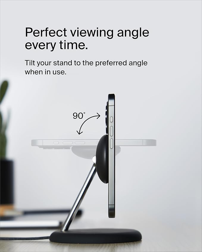 Belkin MagSafe-Compatible 3-in-1 Wireless Charger Stand 15W - Image 5