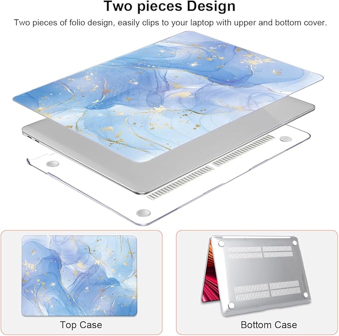 Compatible with MacBook Air 13 inch Case 2021 2020 2019 2018 M1 A2337 A2179 - Image 4