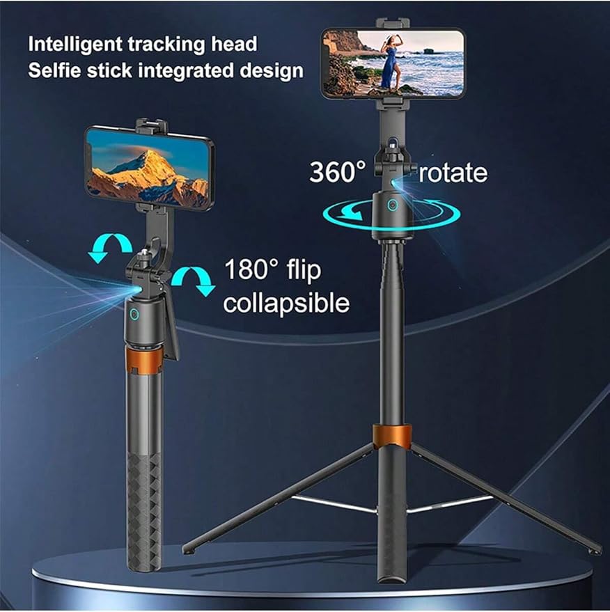 Auto Face Tracking Phone Holder, 360° Rotation Phone Tripod - Image 4