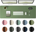 Aothia Leather Desk Pad Protector, Office Desk Mat, Large Mouse Pad, Laptop by Aothia