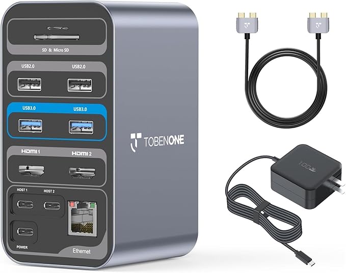 TobenONE Docking Station Dual Monitor by TobenONE