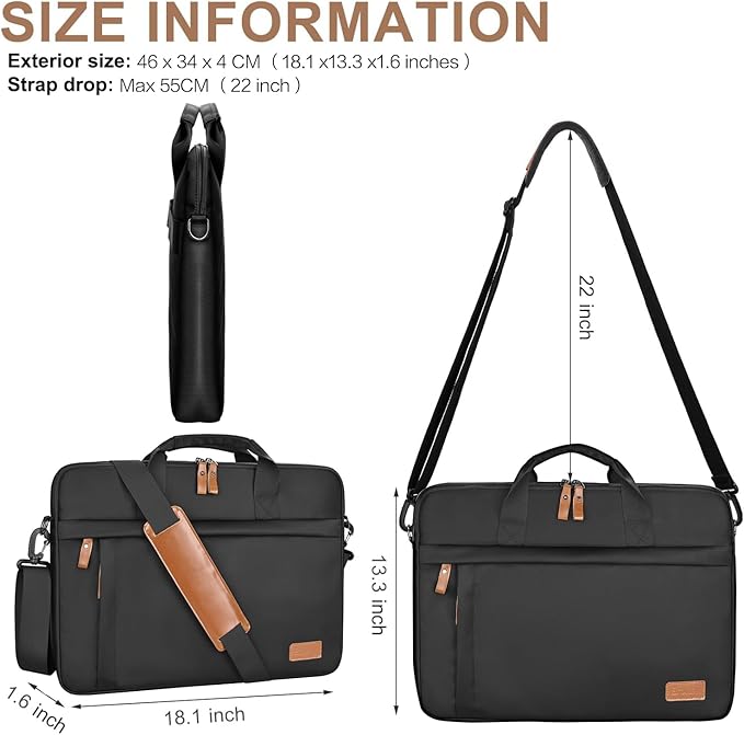 ESTARER Laptop Bag 17-17.3 Inch, Computer Bags - Image 5