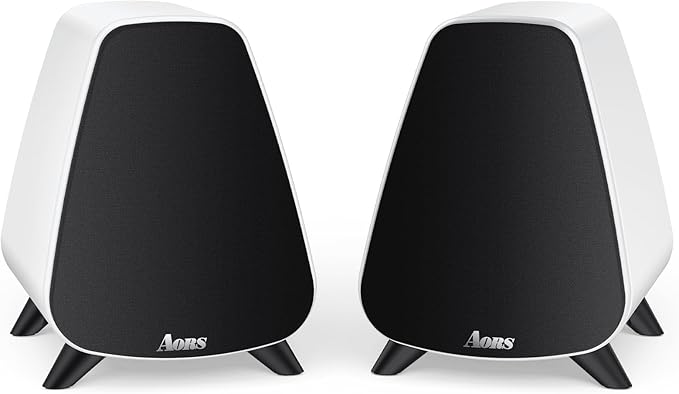 AS31 Active Bookshelf Speakers Bluetooth 5.3, 2-Way Stereo PC Desktop 80W by BookshelfSpeakers