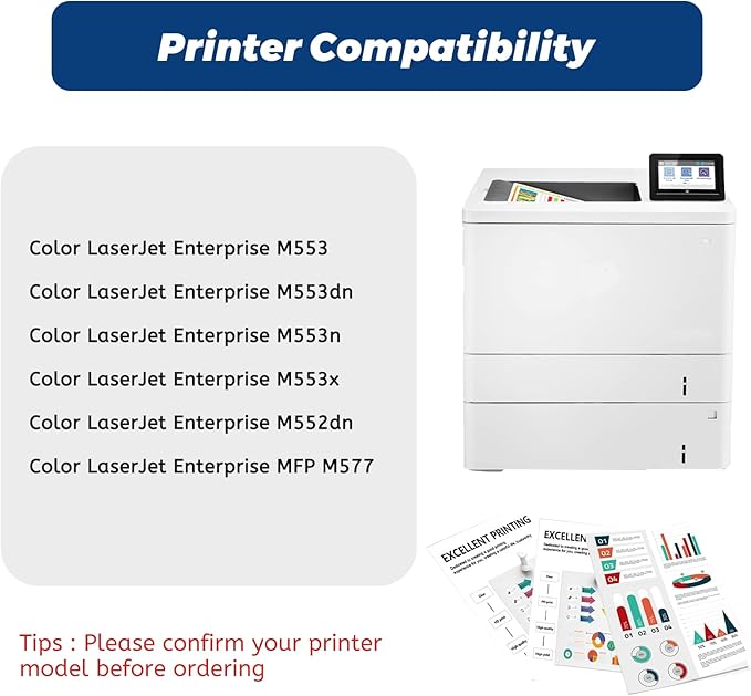 508A Yellow Toner Cartridge, Replacement Compatible - Image 2