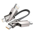 4-in-1 0.6FT Ultra Short USB C Cable Compatible by Vexipia
