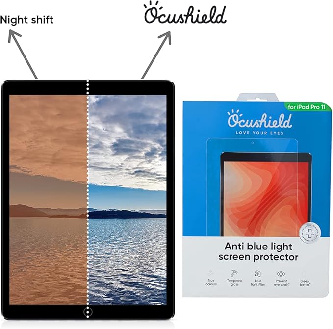 Ocushield Anti Blue Light Tempered Glass Screen Protector - Image 7