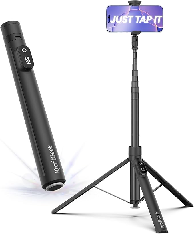 KraftGeek Automatic Tripod for iPhone, Tripod Stand by KraftGeek
