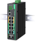 LINOVISION Industrial 12 Ports L2+ Cloud Managed PoE Switch by LINOVISION%C2%AE