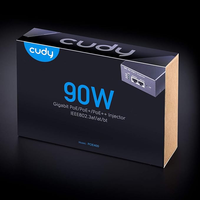 Cudy POE400 90W Gigabit Ultra PoE++ Injector Adapter, IEEE 802.3 bt - Image 7