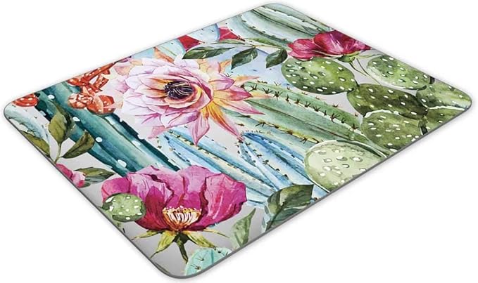 Gaming Mouse Pad， Bright Succulent Cactus Rectangle Mouse Pad Size - Image 2