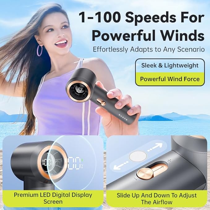 Portable Fan For Travel Mini: Small Pocket Handheld Personal Rechargeable - Image 4