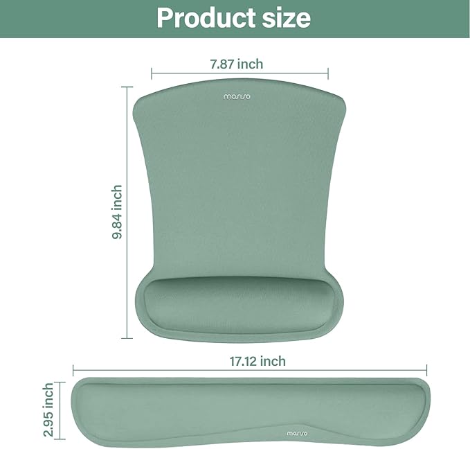 MOSISO Wrist Rest Support for Mouse Pad & Keyboard Set, Ergonomic Mousepad - Image 7