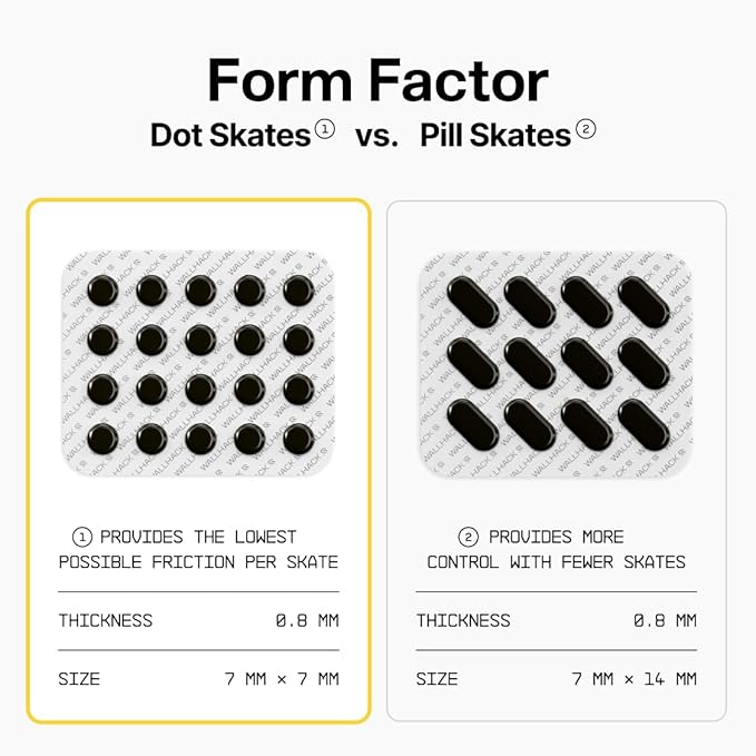 Wallhack UHMW-PE Dot Mouse Skates | Premium Universal Skates - Image 5