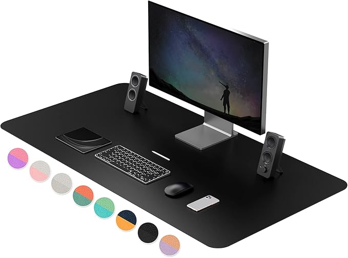 Dual-Sided Multifunctional Desk Pad, 47.2" x 23.6" Desk Mat, Waterproof Desk by YSAGi