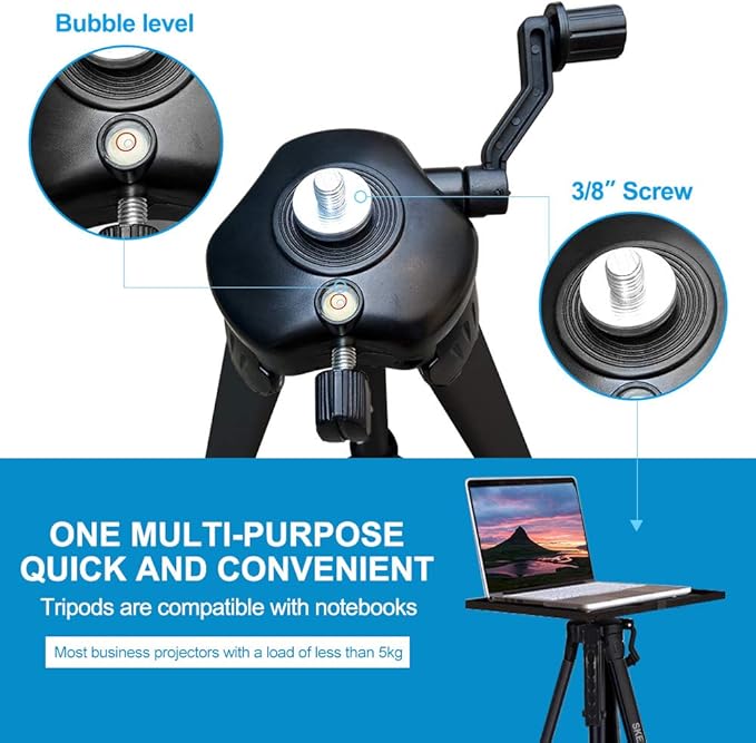 Portable Projector Stand Tripod Adjustable: Universal Laptop Standing Height - Image 3