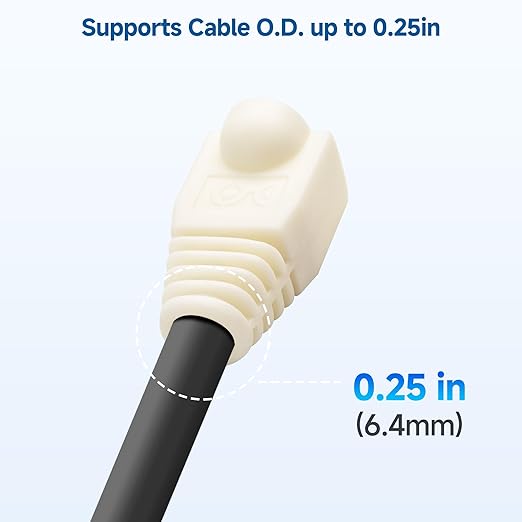 Cable Matters 200-Pack Cat6 / Cat5e RJ45 Strain Relief Boots, RJ45 Boot - Image 3