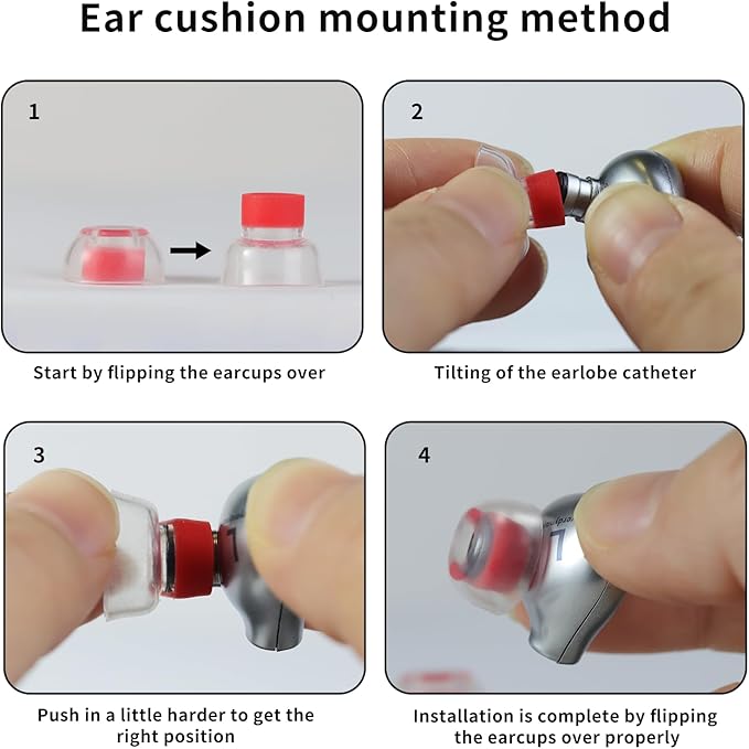 OKCSC 2 Pieces Soft Liquid Silicone Eartips Set, Bullet Ear Plugs - Image 7