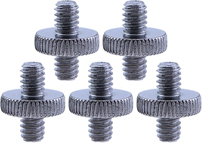 5PCS 1/4 Inch-20 to 1/4 Inch-20 Dual Head Adapter by Unknown