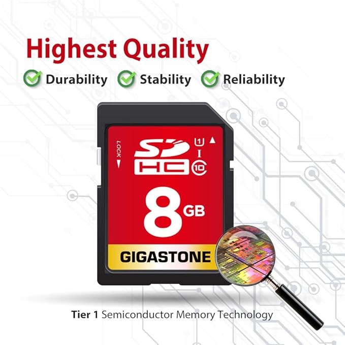 Gigastone 8GB SDHC Memory Card, High Speed - Image 7