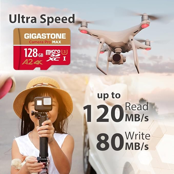 GIGASTONE 128GB Micro SD Card - Image 3