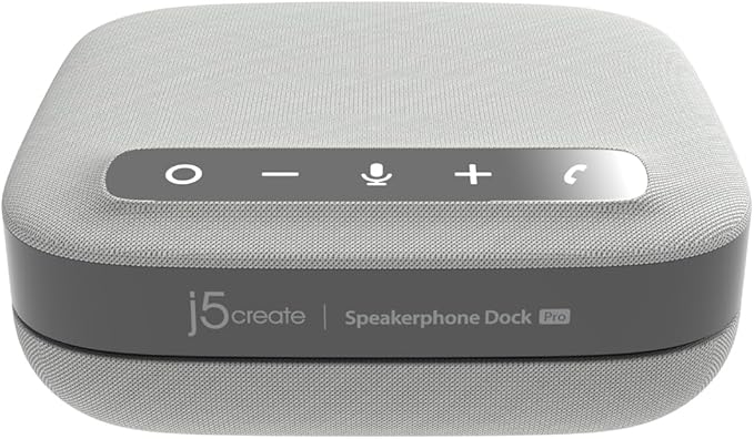 j5create USB-C Dual 4K Speakerphone Dock Pro, Dual 4K HDMI Audio Dock by j5create