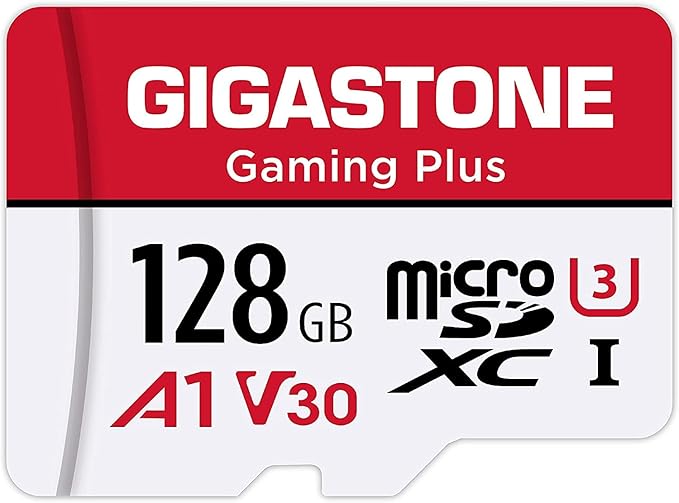 128GB Micro SD Card, Gaming Plus, MicroSDXC Memory Card by Gigastone
