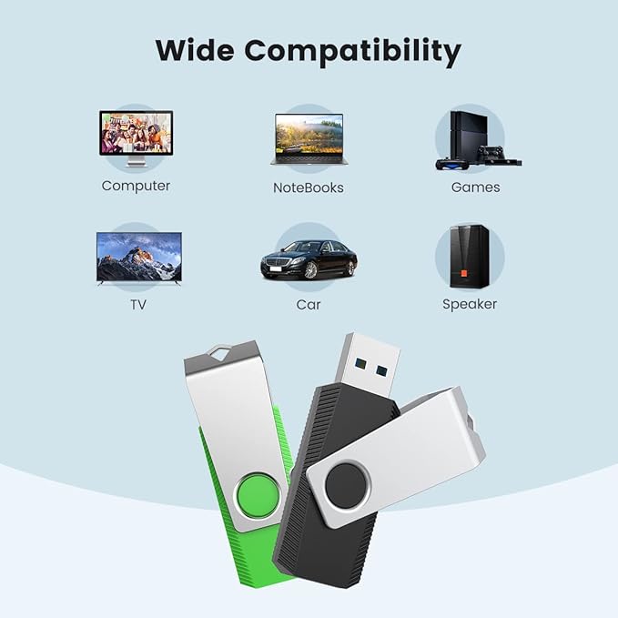 Aiibe 64GB Flash Drive 3.0 10 Pack 64GB USB 3.0 Thumb Drive USB Drive 64 GB - Image 3