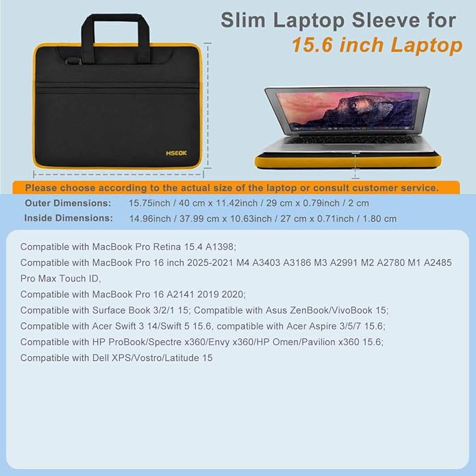 Universal Laptop Shoulder Bag 13-17.3 Inch Shockproof Briefcase - Image 2