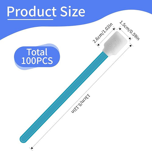 100 Pcs Professional Square Foam Cleaning Swabs – Dust-Free, Lint-Free Foam - Image 2