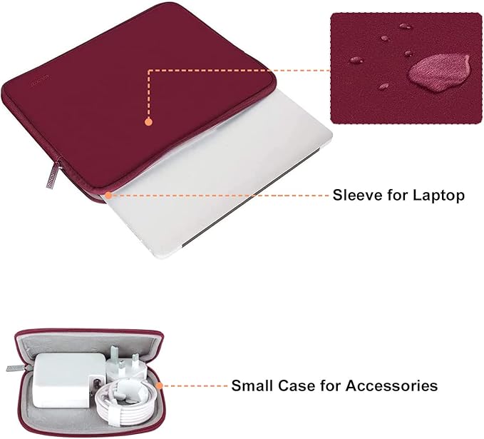 MOSISO Laptop Case 13.3 inch, 13-13.3 inch Laptop Sleeve Bag Compatible - Image 2