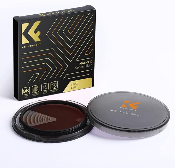 K&F CONCEPT 105mm Circular Polarizers Filter Polarizing Filter 28 Multi-Layer - Image 8