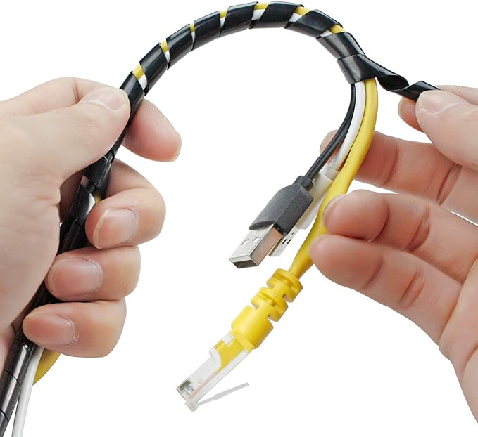 33FT XHF 5/16" Spiral Cable Wrap 8mm Cord - Image 5