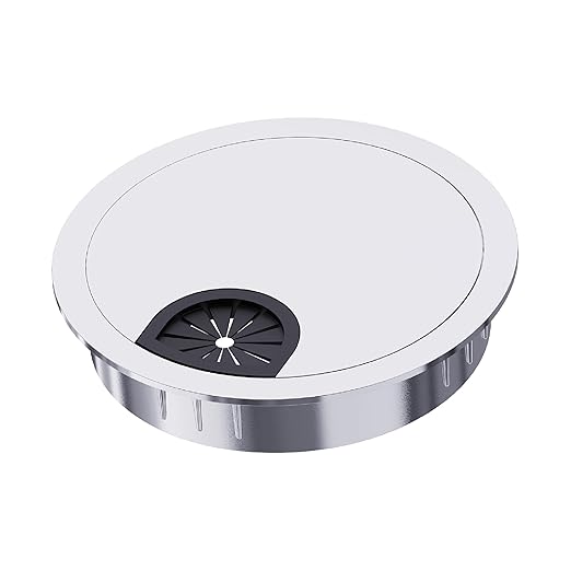 Desk Grommet 2-3/8 Inch 60mm, Zinc Alloy Computer Desk Wire Hole Cover by Unknown
