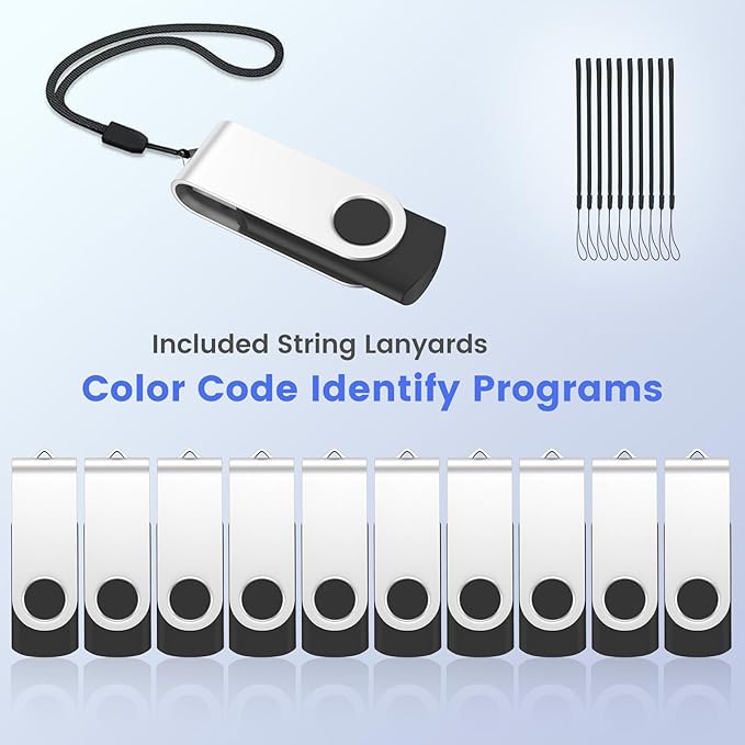 ABLAZE 4GB USB Flash Drive 50 Pack, USB 2.0 Thumb Drives Bulk Memory Sticks - Image 5