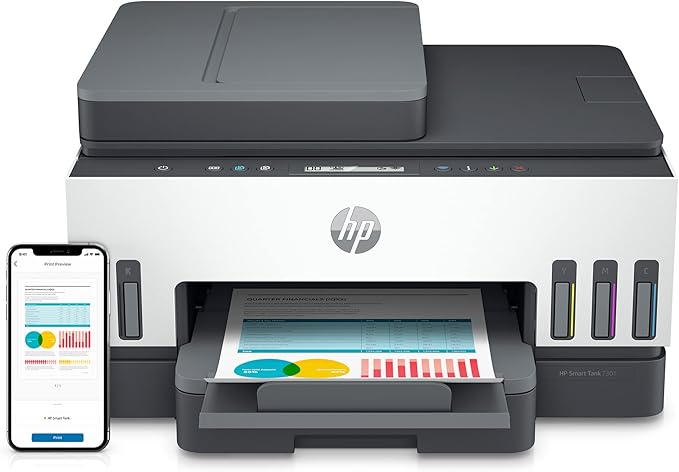 HP Smart Tank 7301 Wireless All-in-One Refillable Ink Tank Printer, Copier - Image 22