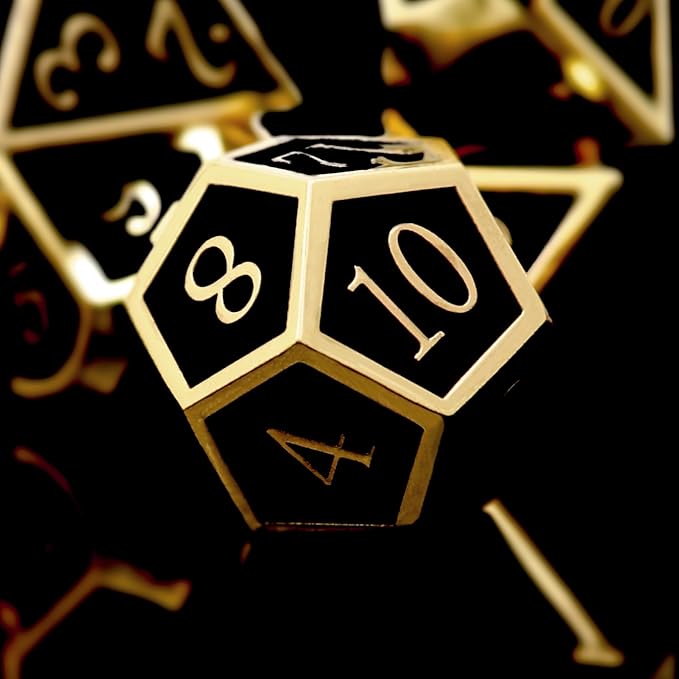 Haxtec DND Metal Dice Set D&D Dice Compatible - Image 7
