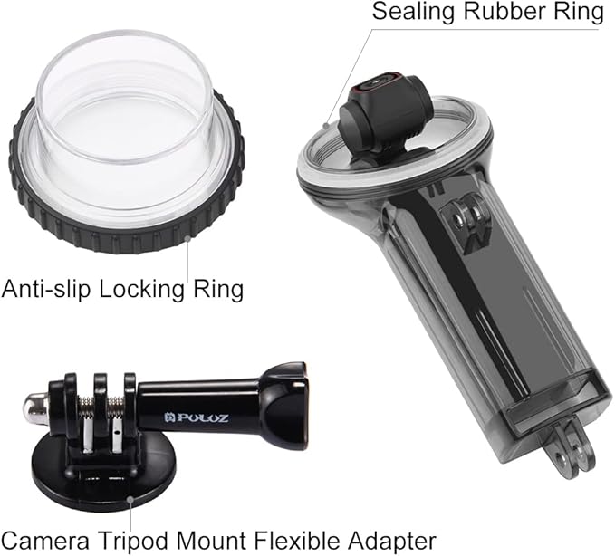 PULUZ Waterproof Housing Case for DJI Osmo Pocket 2, 60m Deep Diving Protective - Image 4