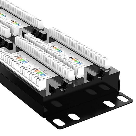 AMPCOM Premium Series CAT5/5e 48 Ports Patch Panel, Rack Mount - Image 5