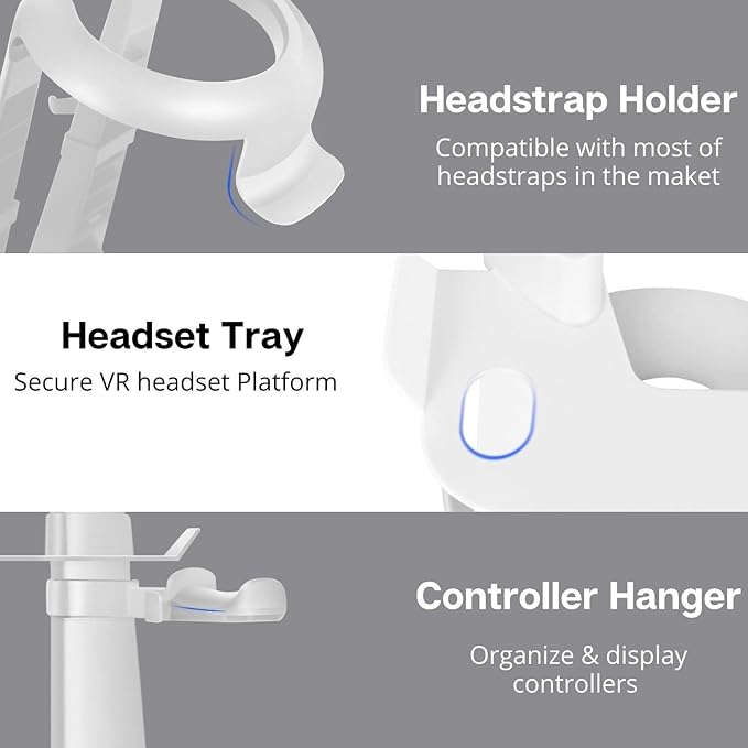 TNP VR Headset Stand for Oculus Quest 2 Holder Touch Controller Display Stand - Image 5