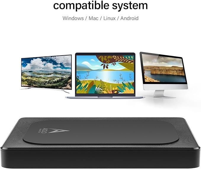 1TB External Hard Drive Ultra Slim Portable HDD-USB 3.0 USB-C - Image 3