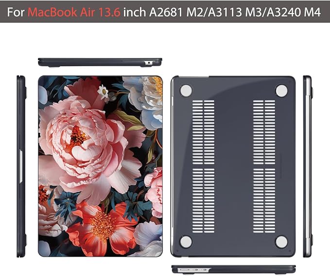 Teryeefi Compatible with A2681 A3113 A3240 MacBook Air 13.6 inch Case M2 M3 M4 - Image 7