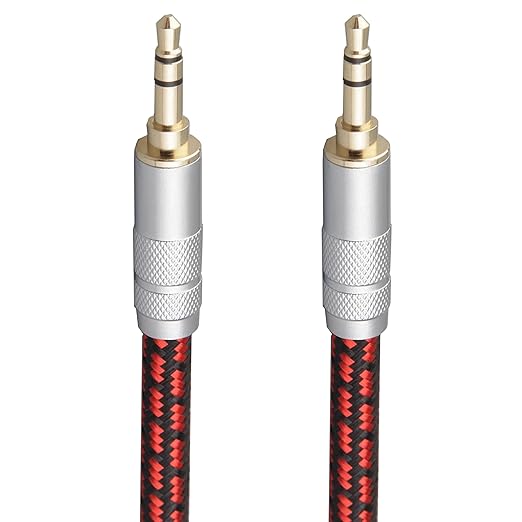Audiophile High Purity Copper Aux Audio Cable 3.5mm Male to 3.5mm Male Audio by Primeda