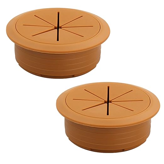 2 Pcs Desk Grommet 2" / 50 mm, Desk Hole Cover by EASYEAH