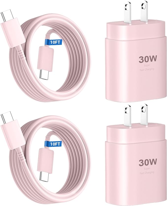 Phone 16 15 Charger 10FT USB C to C Fast Charging Cord, 30w USB C Phone 16 15 by DiHines