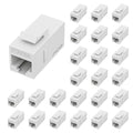 FGB 10 Gbps CAT6A RJ45 Keystone Coupler 25-Pack, Ethernet Keystone Jack by FGB