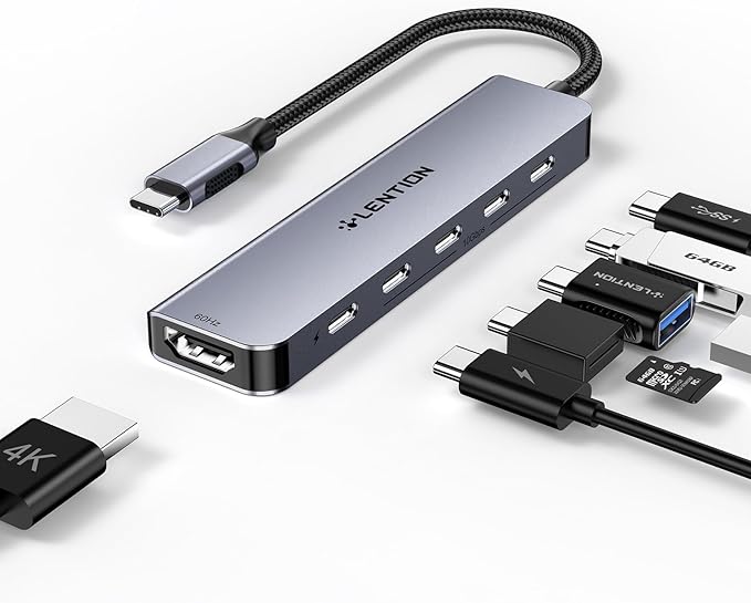 LENTION 6-in-1 USB C Hub Dock - Image 9