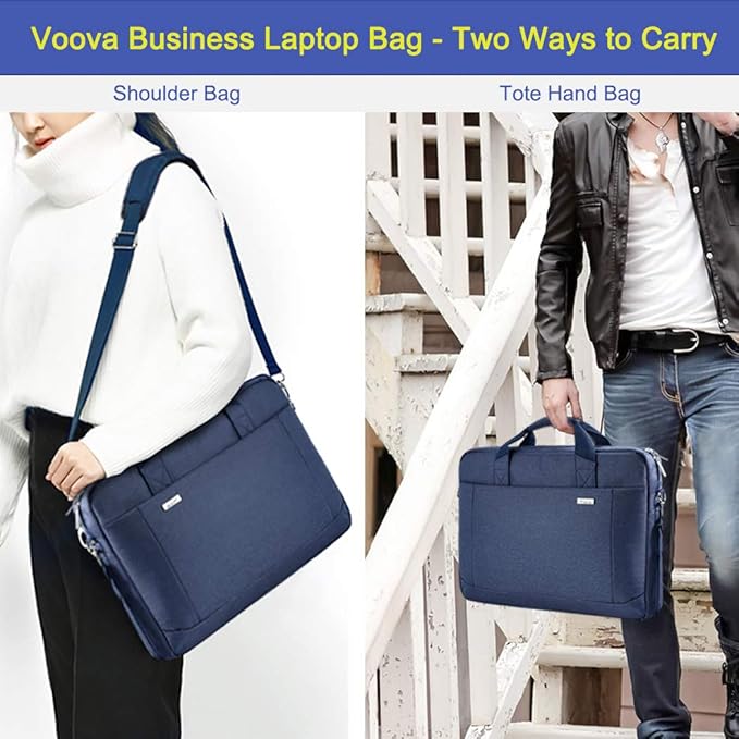 Voova Laptop Bag Case 17 17.3 Inch Computer Sleeve Messenger Bag - Image 7