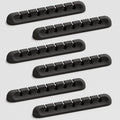 USB Cable Organizer Clips Cord Holder, 6 Packs Black Self Adhesive Desk Cord by Apromisith